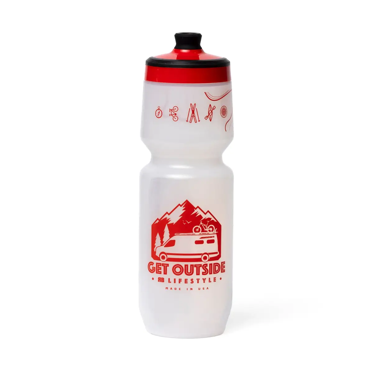 Purist Bike Sport Water Bottle - Red 2