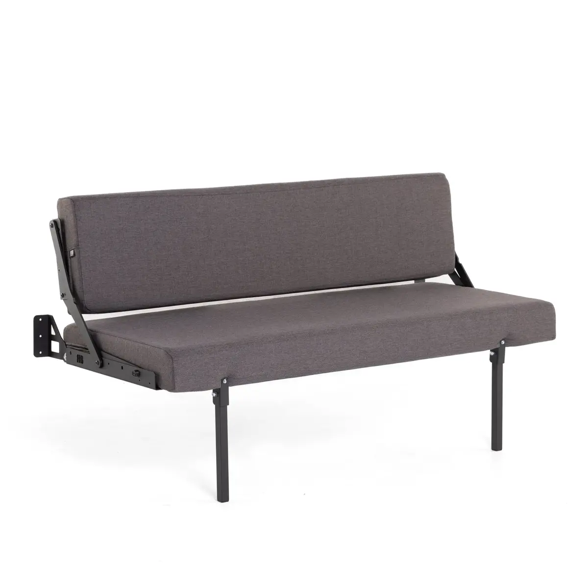 58" Sofa Sleeper - Charcoal Cloth 1