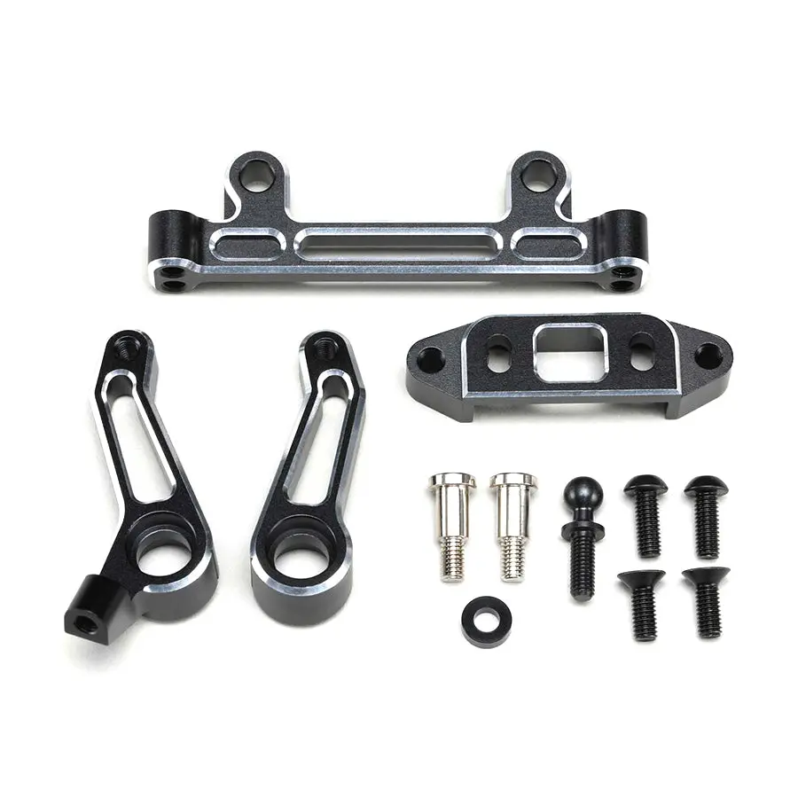 Yokomo Rd2.0 Alum. Steering Bell Crank Set - Black 1