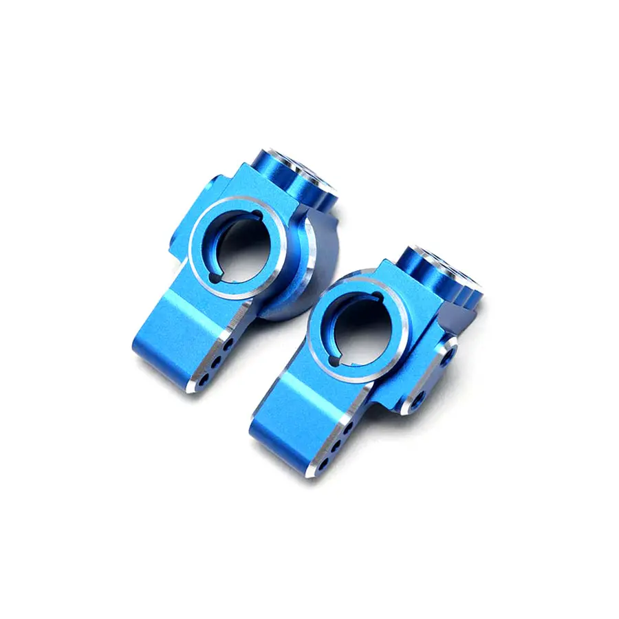 Yokomo Alum. Rear Hub Carrier - Blue 1