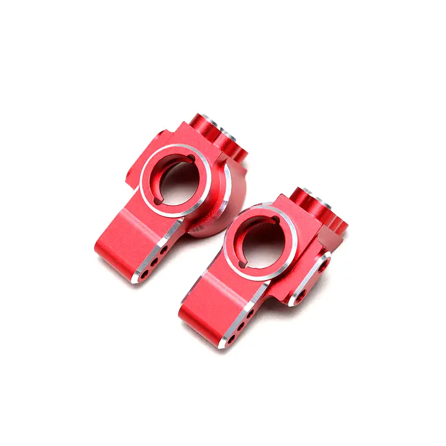 Yokomo Alum. Rear Hub Carrier - Red 1