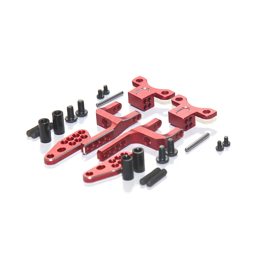 Rhino Racing Shark Rear H Arm Adapter Set - Red 1