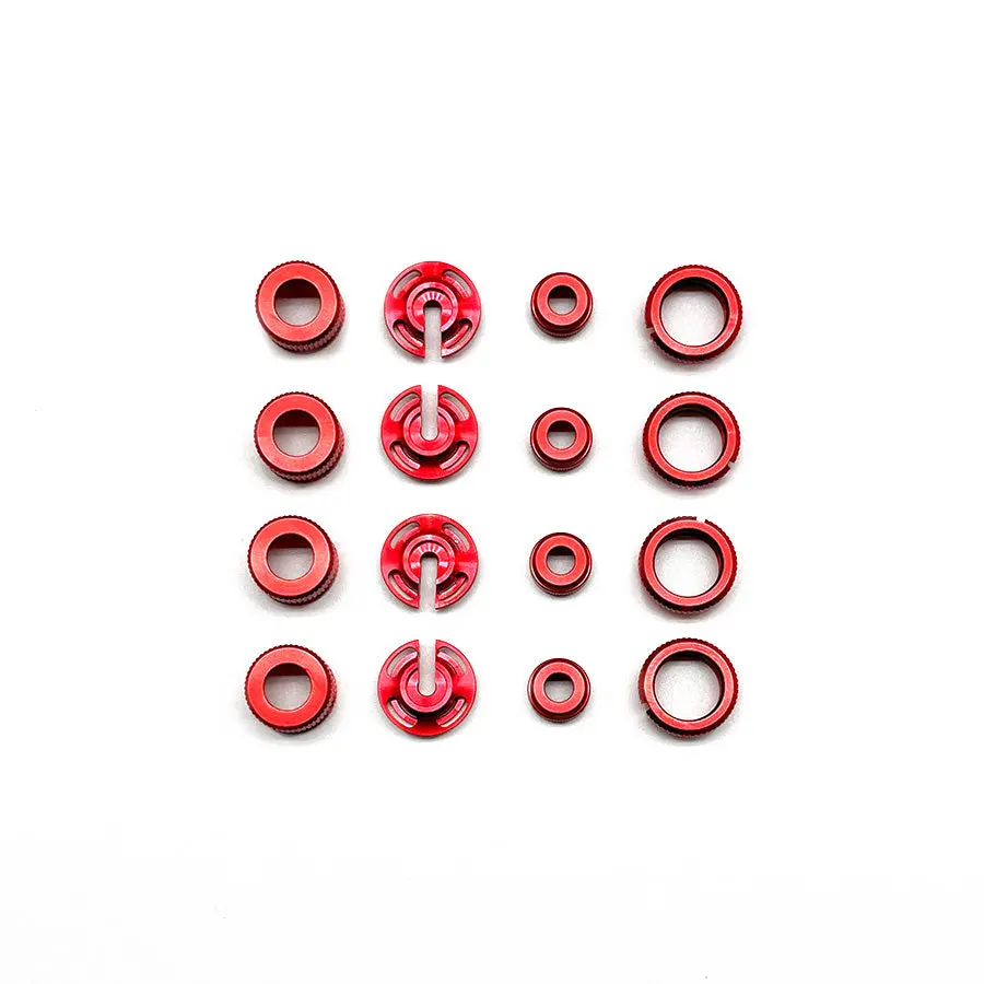 Rhino Racing Shock Color Changer Kit W/ Spring Holders - Red 1