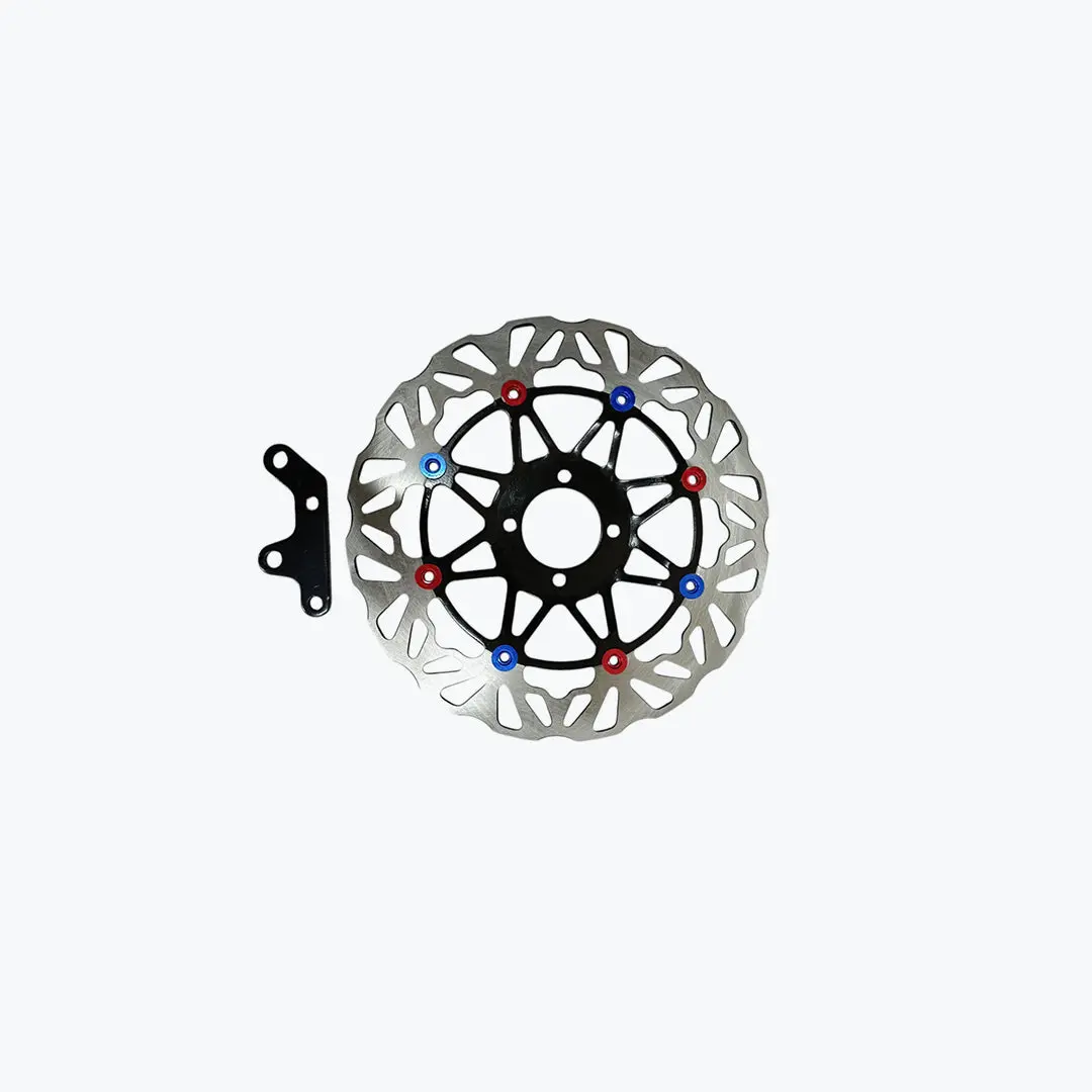 Rx Triangle Disc Black Red Blue Dot 1