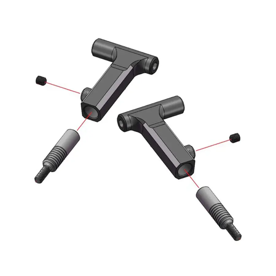 3Racing Alum. Front Suspension Arms 1