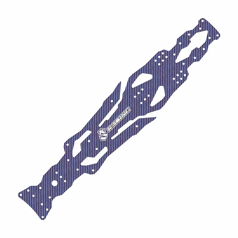 3Racing D6 Carbon Graphite Main Chassis - Blue 1
