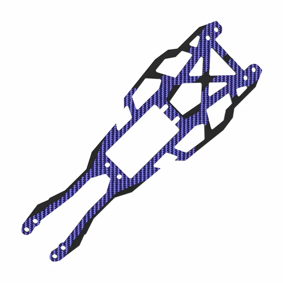 3Racing D6 Carbon Graphite Upper Deck - Blue 1