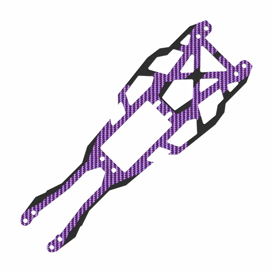 3Racing D6 Carbon Graphite Upper Deck - Purple 1