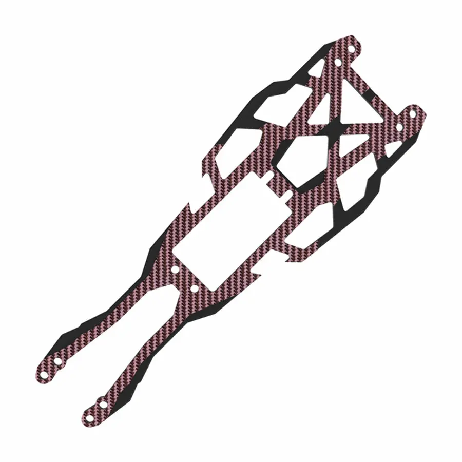 3Racing D6 Carbon Graphite Upper Deck - Red 1