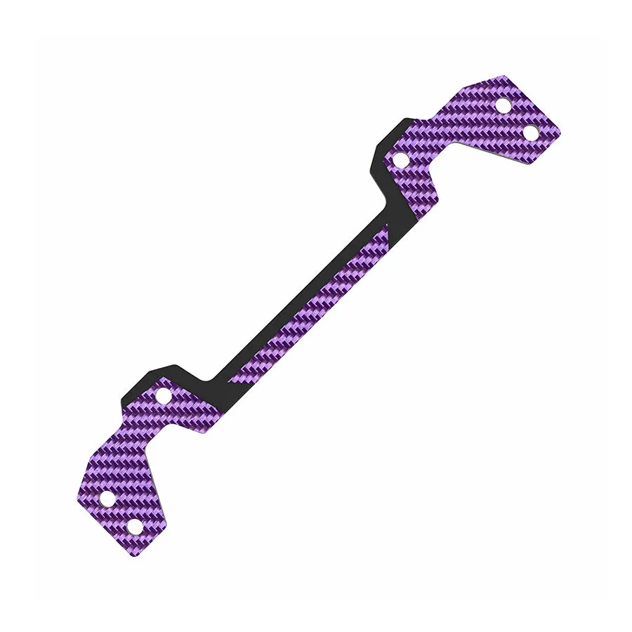 3Racing D6 Carbon Graphite Rear Body Post Plate - Purple 1