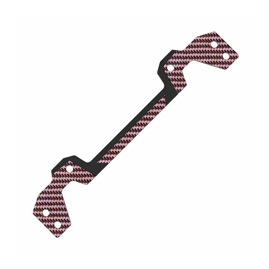 3Racing D6 Carbon Graphite Rear Body Post Plate - Red 1