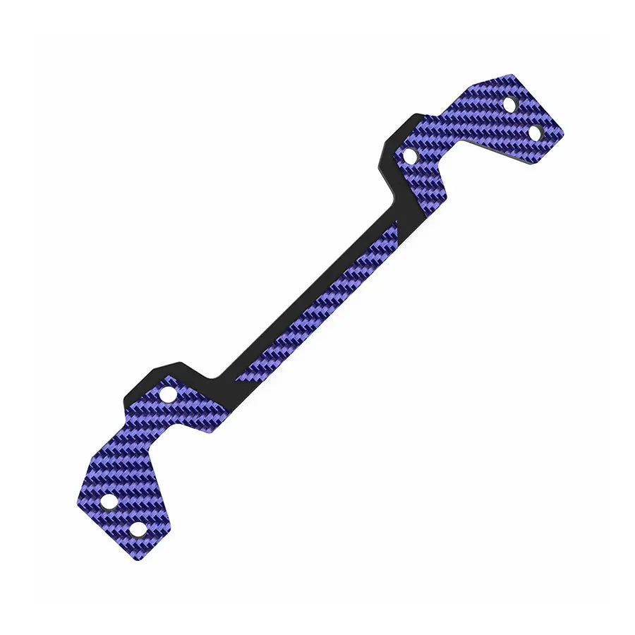3Racing D6 Carbon Graphite Rear Body Post Plate - Blue 1