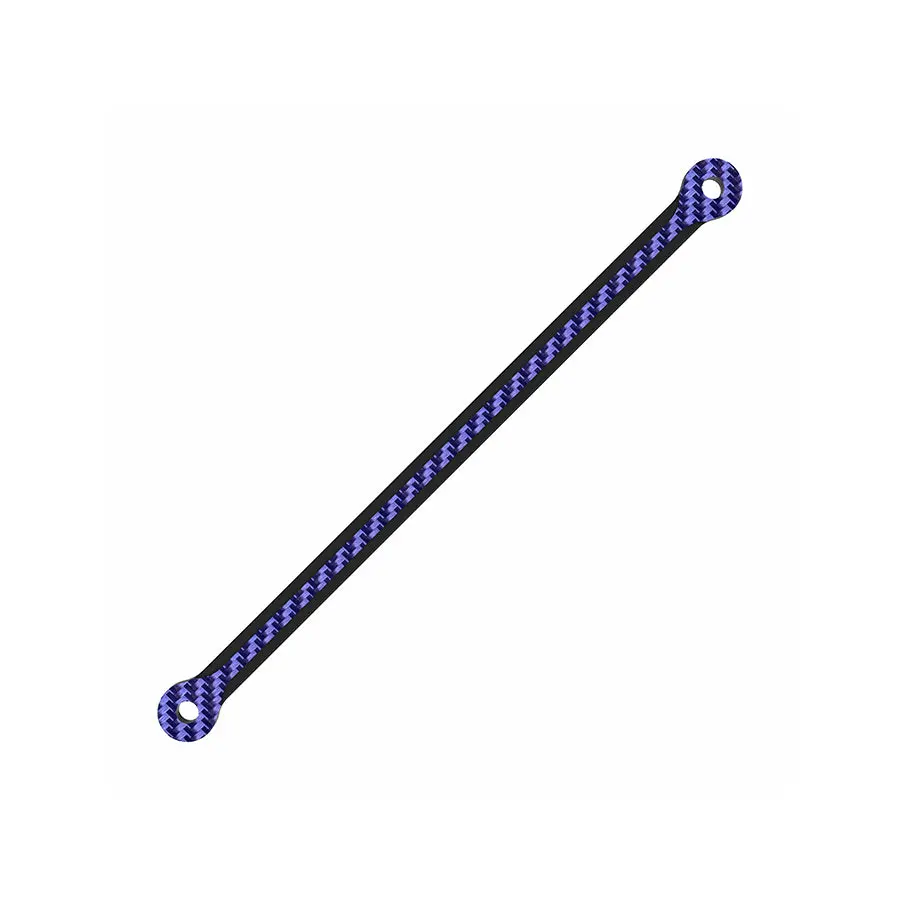 3Racing D6 Carbon Graphite Rear Body Post Stiffener Plate - Blue 1
