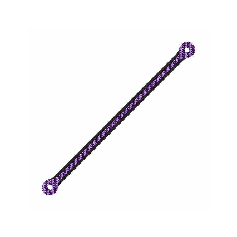 3Racing D6 Carbon Graphite Rear Body Post Stiffener Plate - Purple 1