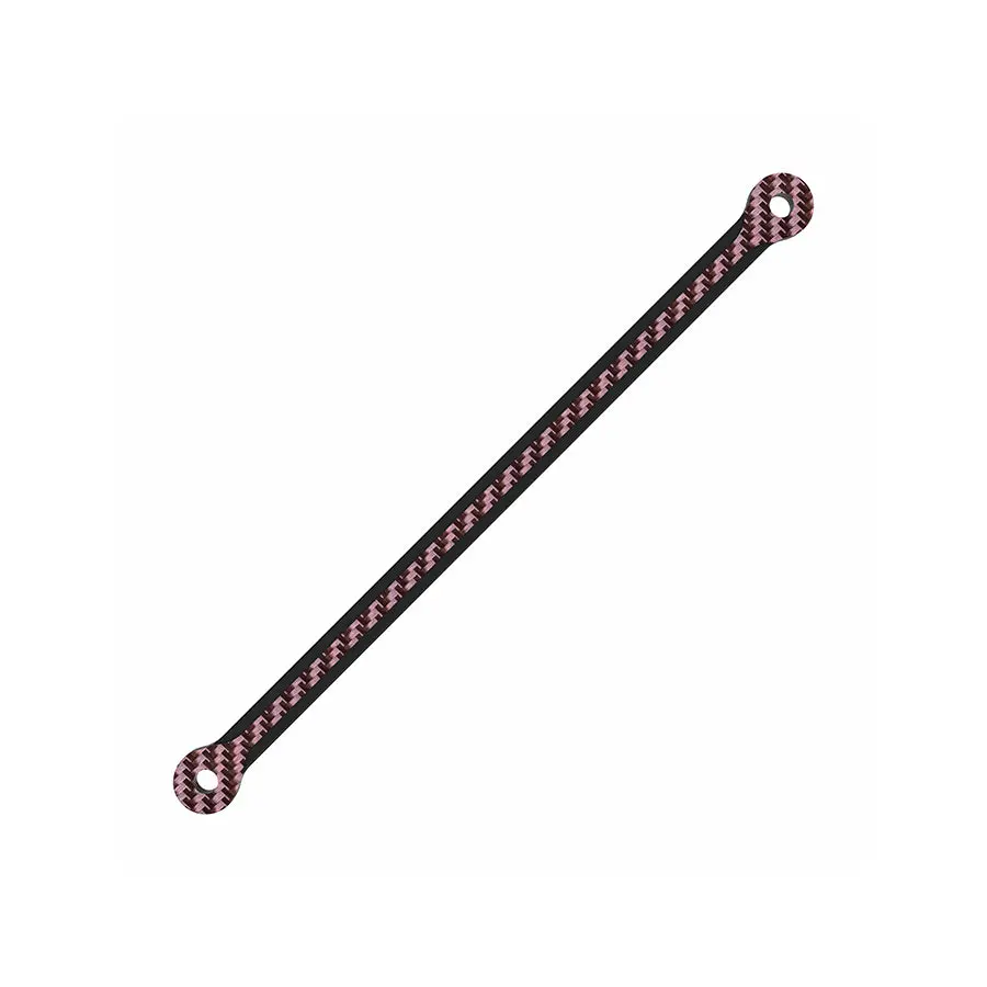 3Racing D6 Carbon Graphite Rear Body Post Stiffener Plate - Red 1