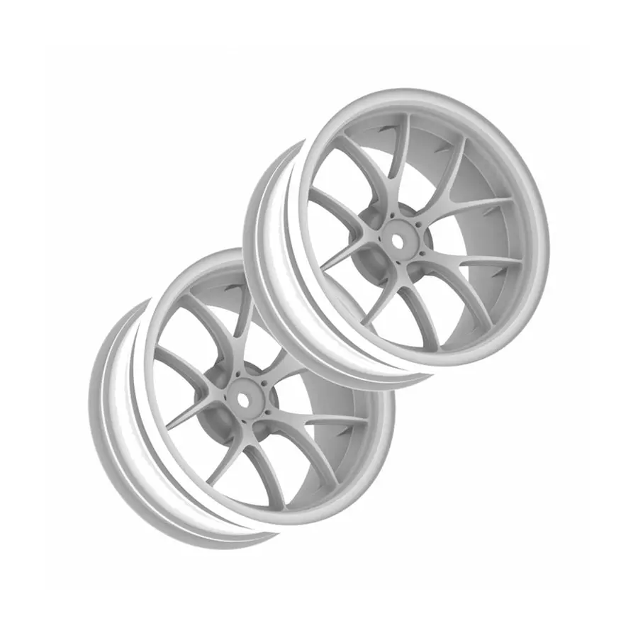 3Racing M6 Spoke Y Shape 6Mm Offset Wheel Set - White 1