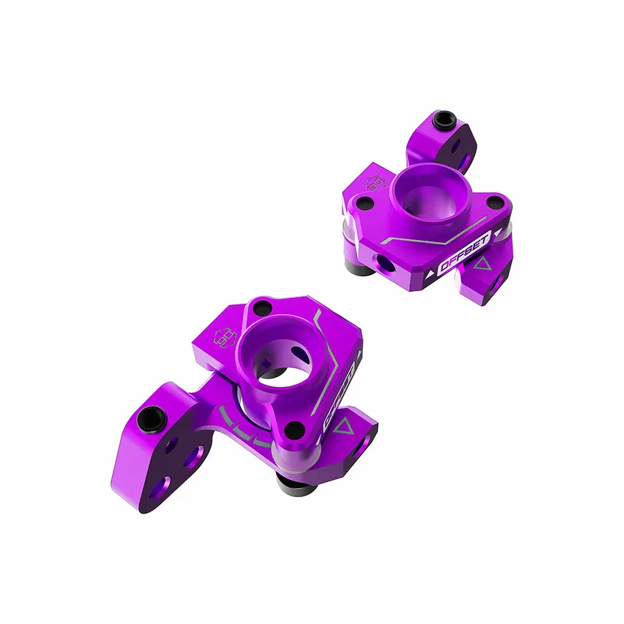 3Racing D6 Alum. Kpi Knuckle - Purple 1