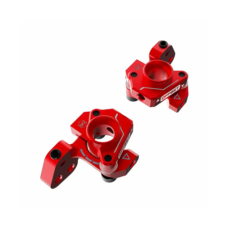 3Racing D6 Alum. Kpi Knuckle - Red 1