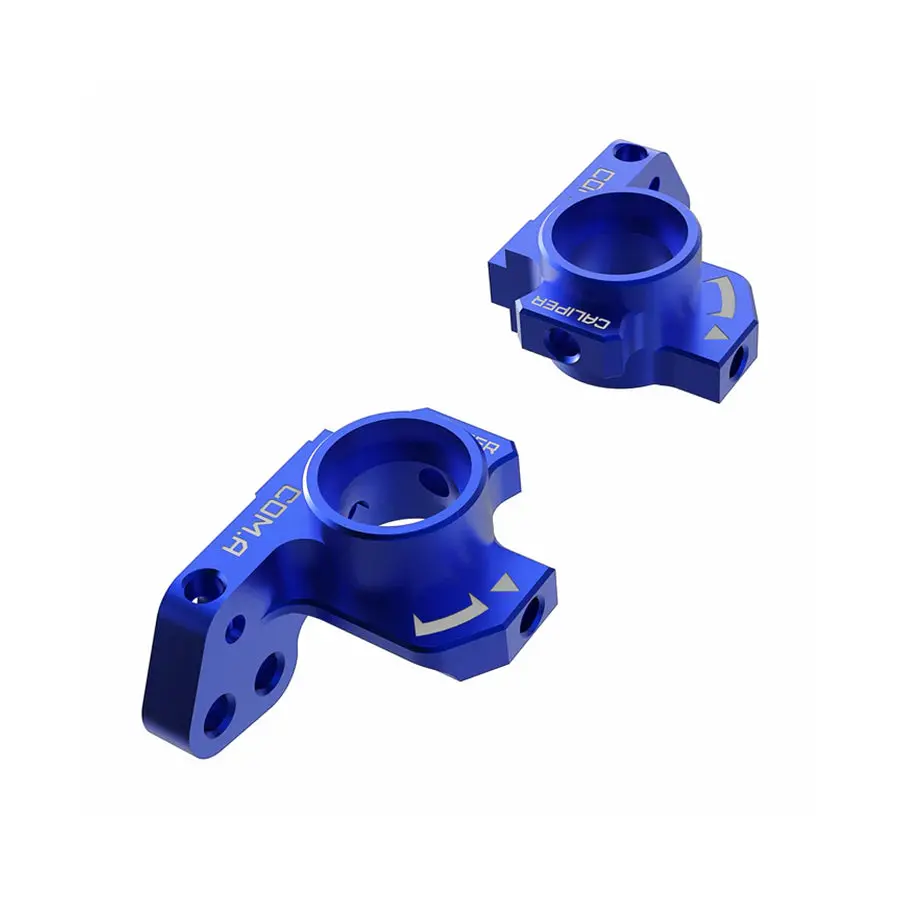 3Racing D6 Alum. Rear Upright - Blue 1