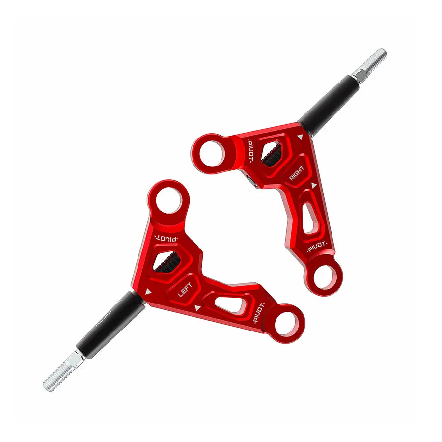 3Racing D6 Alum. Front Upper Arm - Red 1