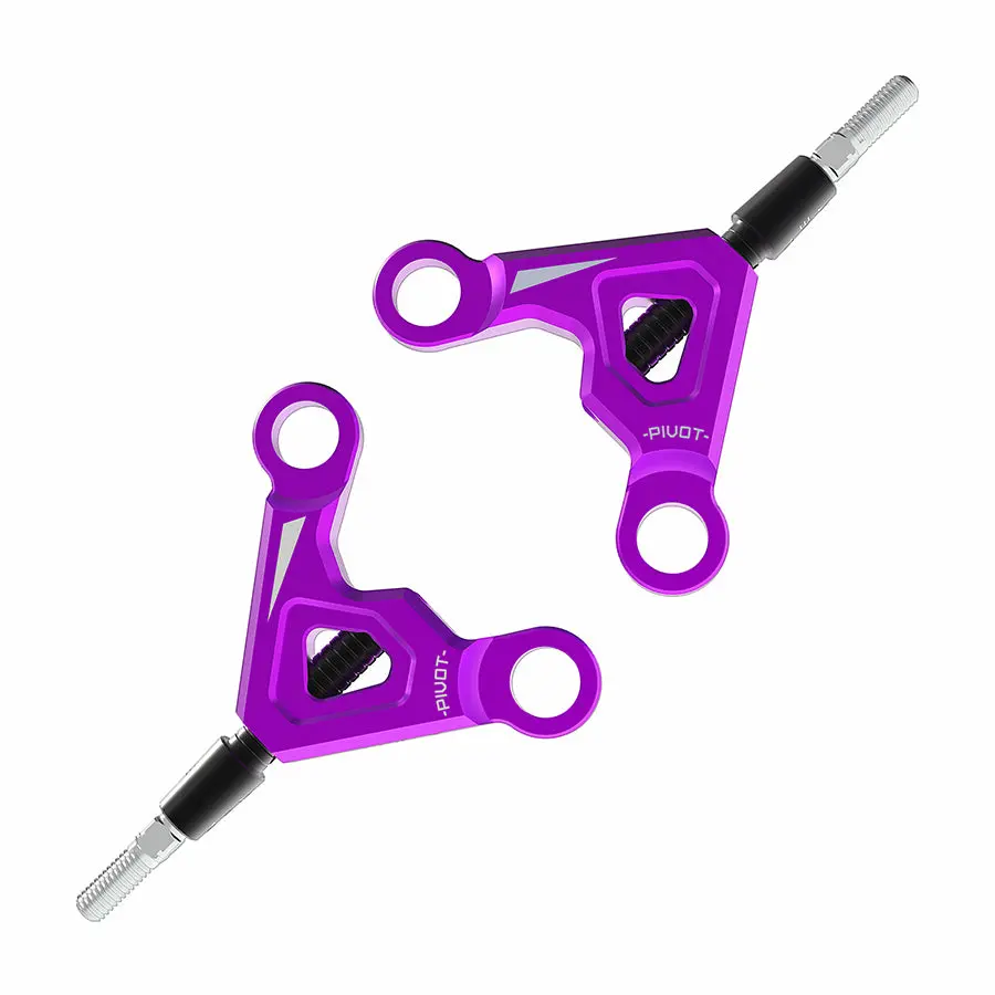3Racing D6 Alum. Rear Upper Arm - Purple 1