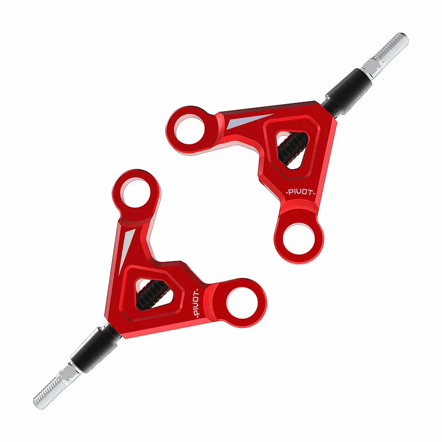 3Racing D6 Alum. Rear Upper Arm - Red 1