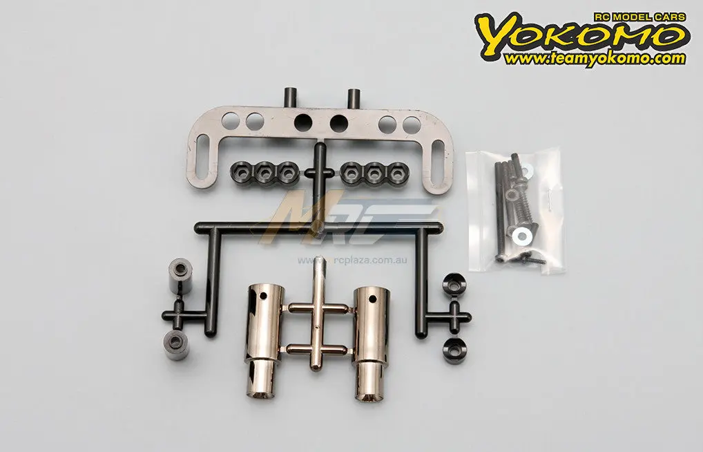 Yokomo Muffler Set - Gunmetal 1