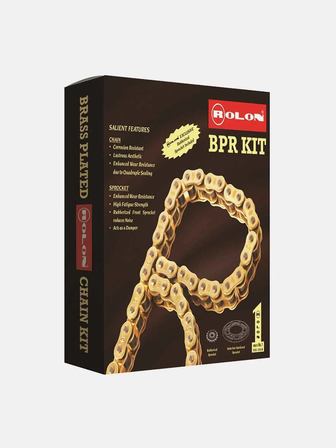 Rolon Brass Chain Sprocket Kit For Dominar 1