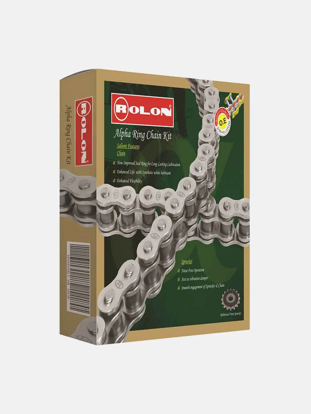 Rolon Chain Sprocket Kit Mt15 348 Silver 1