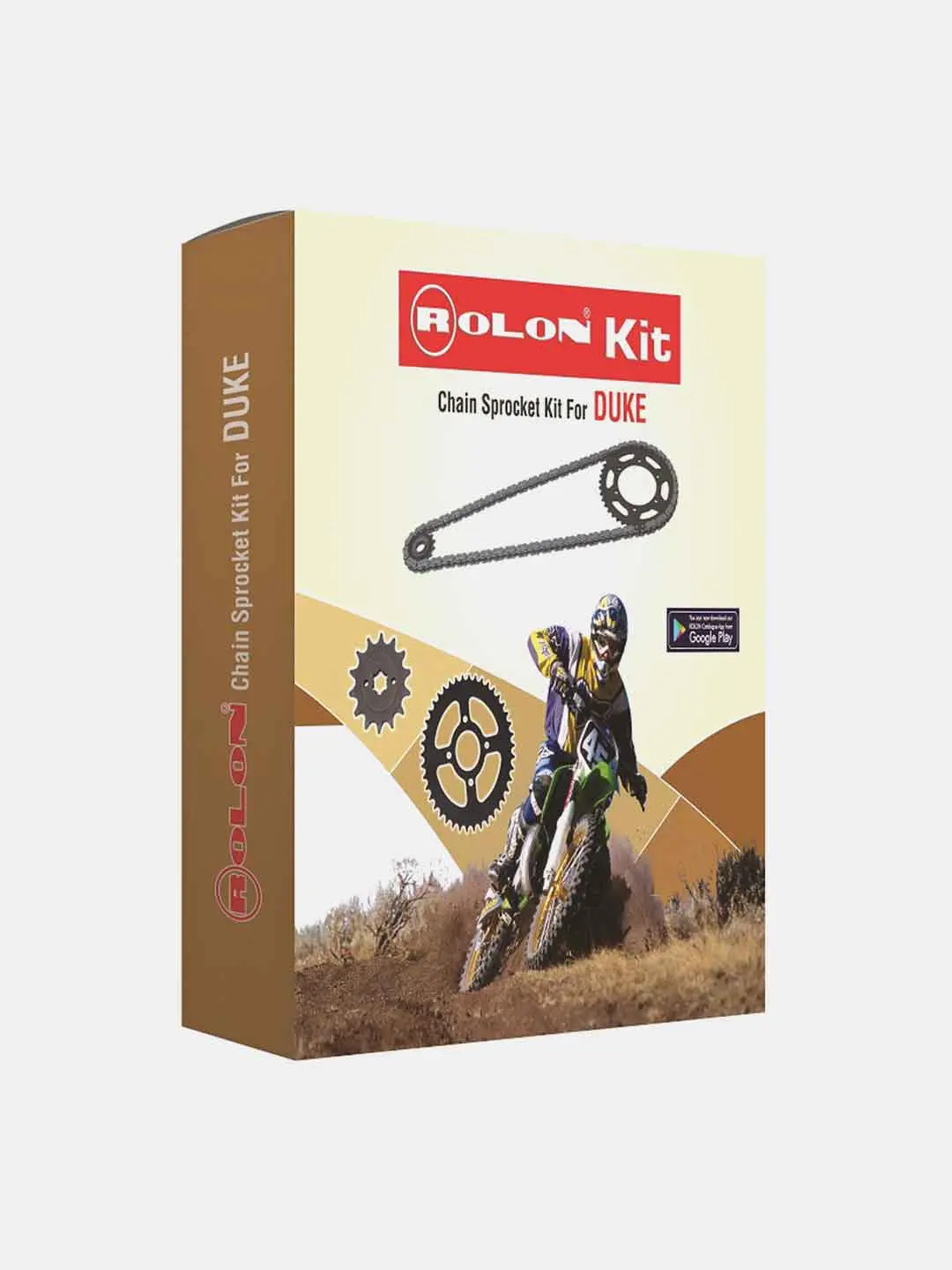 Rolon Chain Sprocket Kit Ktm Adventure 250,390 Silver 337Hxr 1