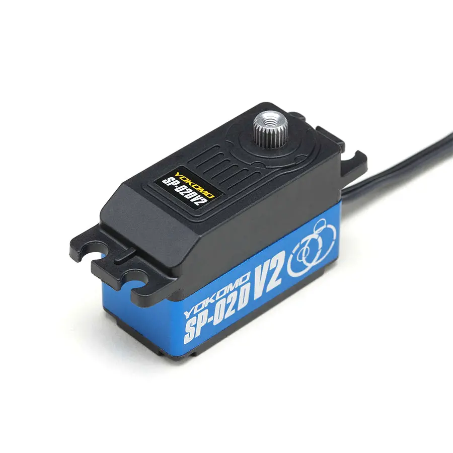 Yokomo Sp02 Drift Spec. V2 Low Profile Digital Servo - Blue 1