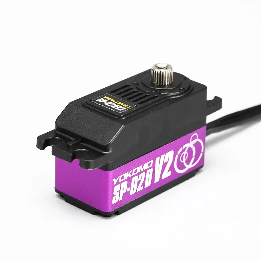 Yokomo Sp02 Drift Spec. V2 Low Profile Digital Servo - Purple 1