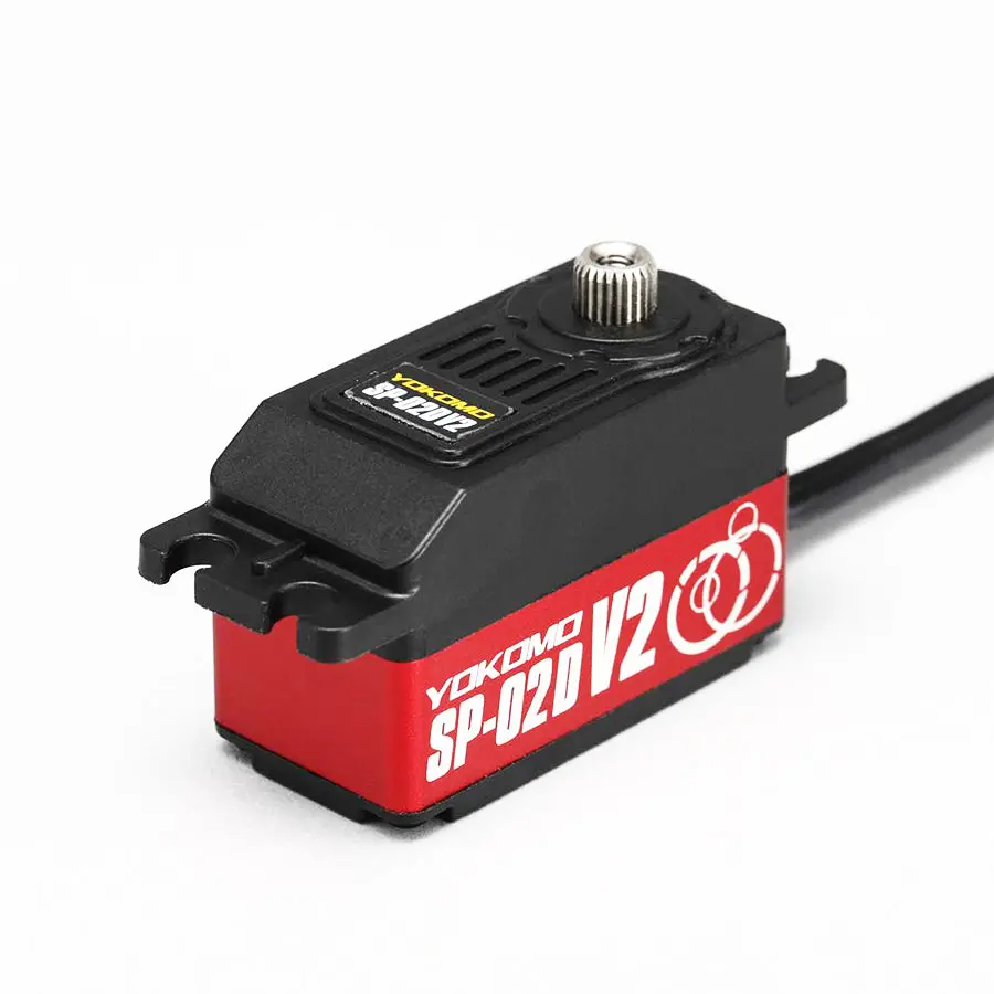 Yokomo Sp02 Drift Spec. V2 Low Profile Digital Servo - Red 1