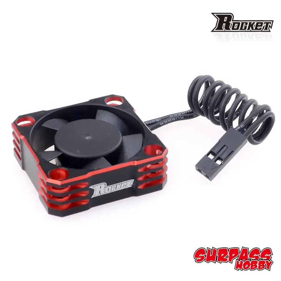 Surpass Hobby Rocket Alum. Frame 30Mm Cooling Fan - Red 1