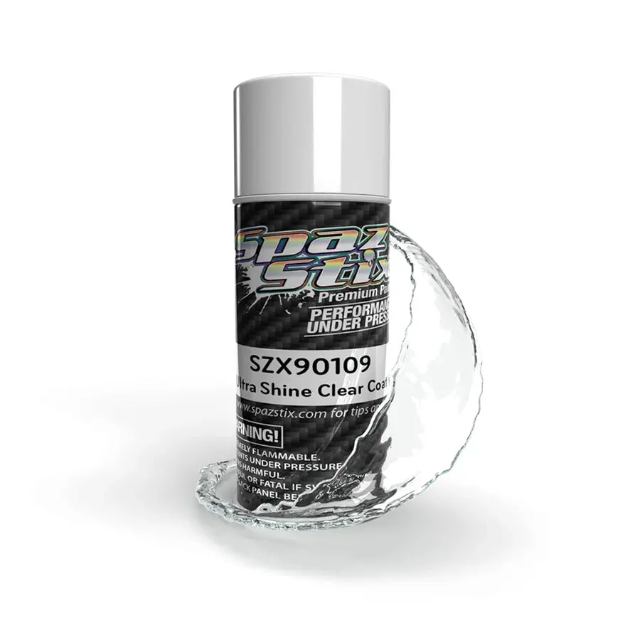 Spaz Stix Ultra Shine Clear Acrylic Enamel Aerosol 1