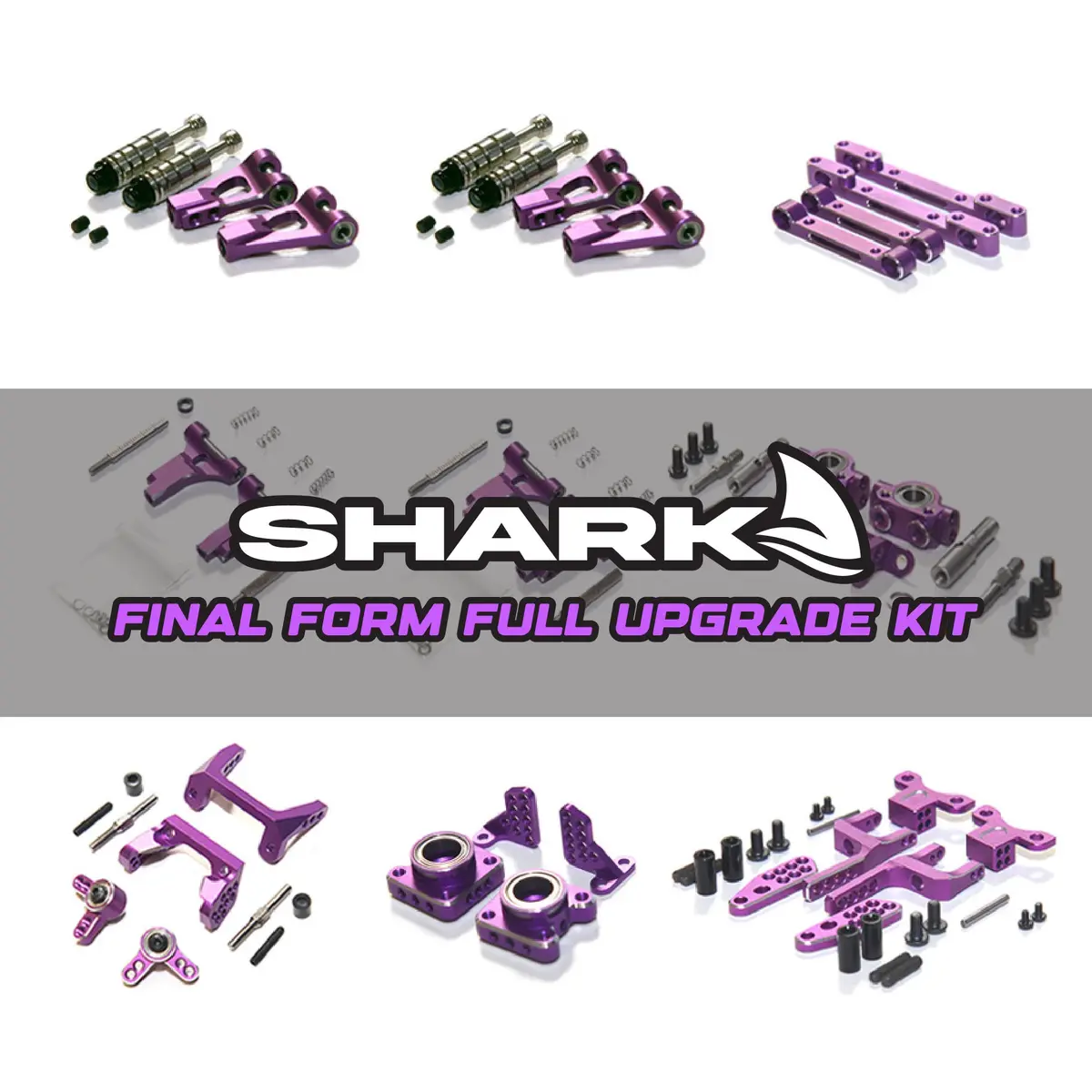Rhino Racing Shark Final Form Full Upgrade Kit - Purple 1