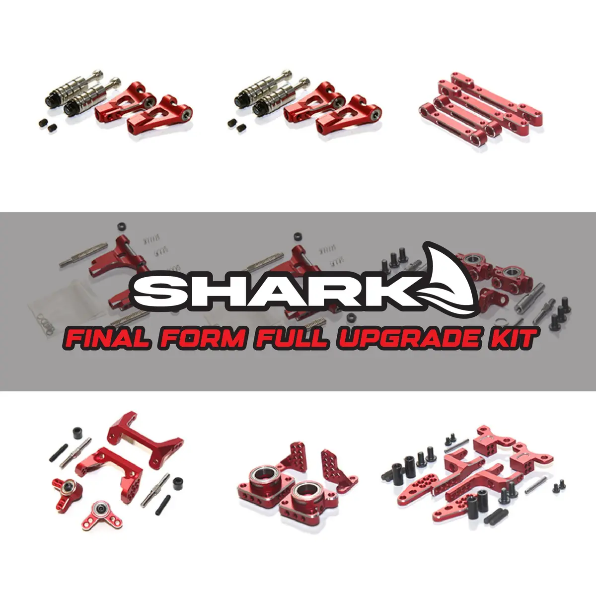 Rhino Racing Shark Final Form Full Upgrade Kit - Red 1