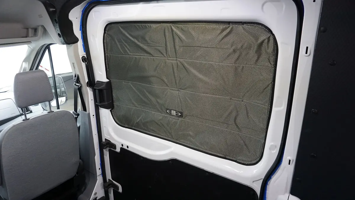 2014 + Transit Van Fabric All Magnetic Sliding Door Window Shade - Passenger Side 1