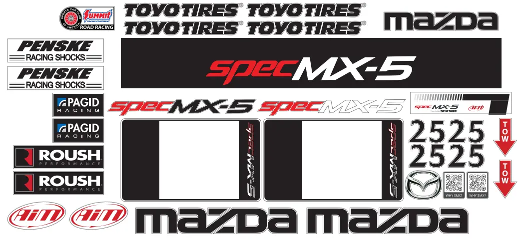 Spec Mx-5 2025 Printed Vinyl Package 1