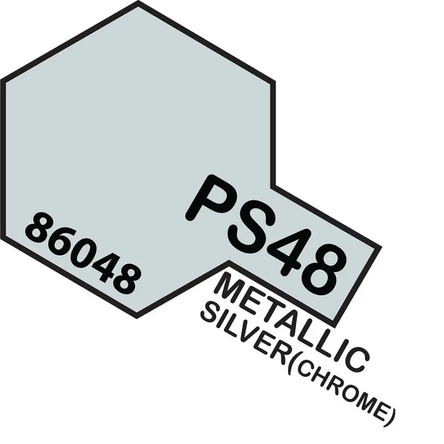 Tamiya Ps-48 Semi-Gloss Silver Alumite Spray Paint 1