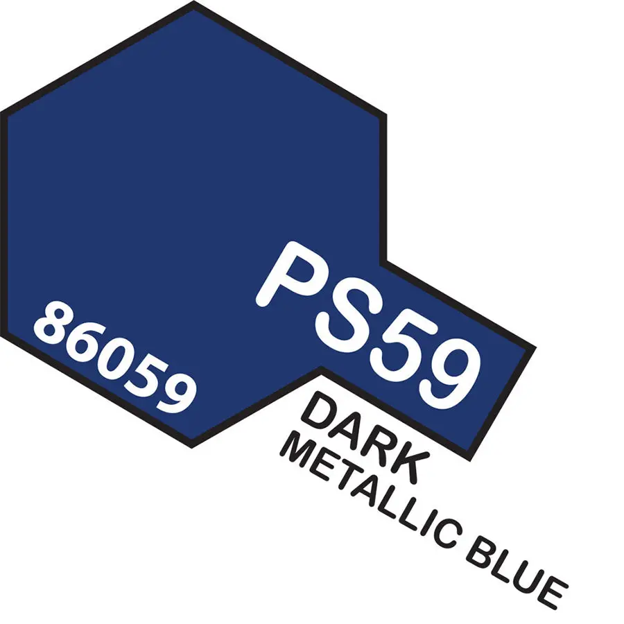 Tamiya Ps-59 Dark Metallic Blue Spray Paint 1