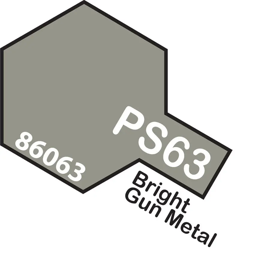 Tamiya Ps-63 Bright Gun Metal Spray Paint 1