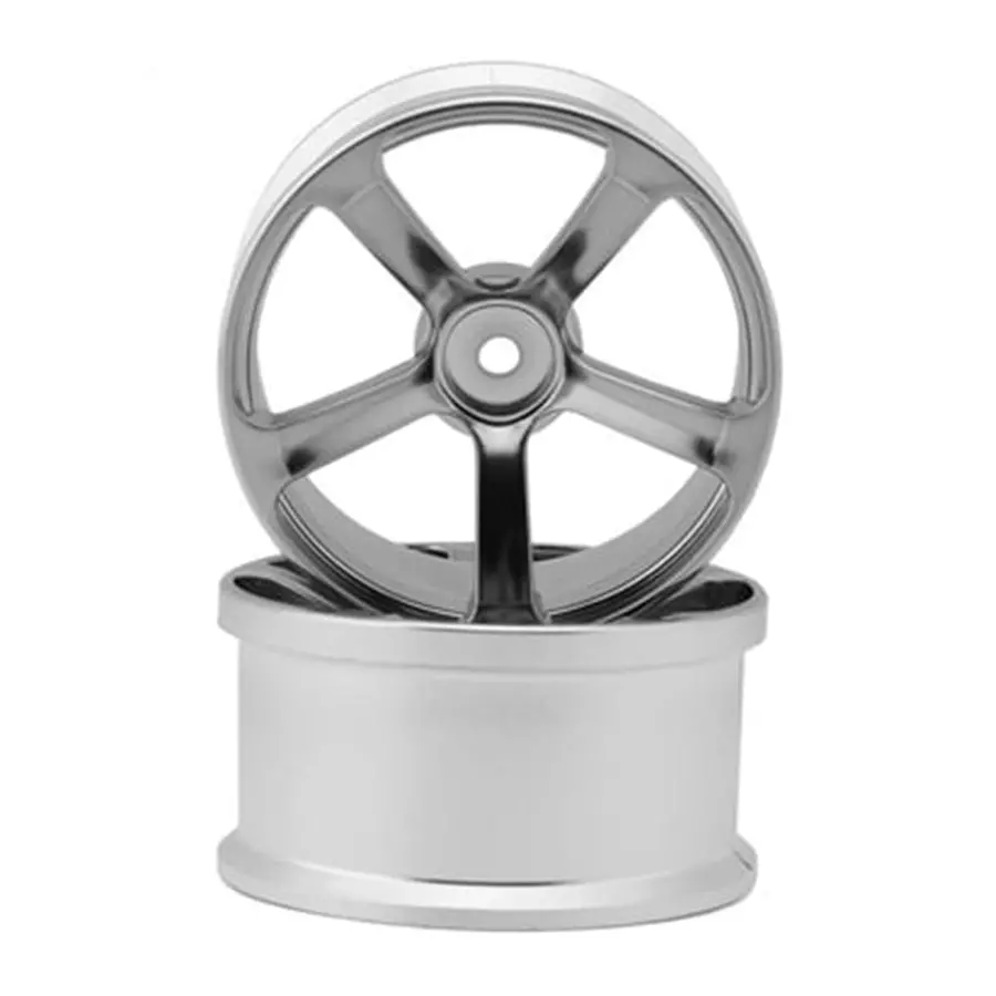 Topline Drs-5 Super High Traction Drift Wheel - Matte Chrome 1