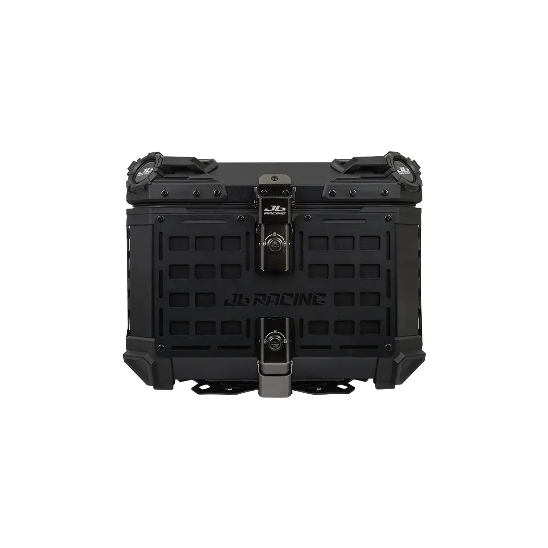 Jb Racing Top Case 45L Black Fence V1.0 Premium Black With Backrest Pad 1