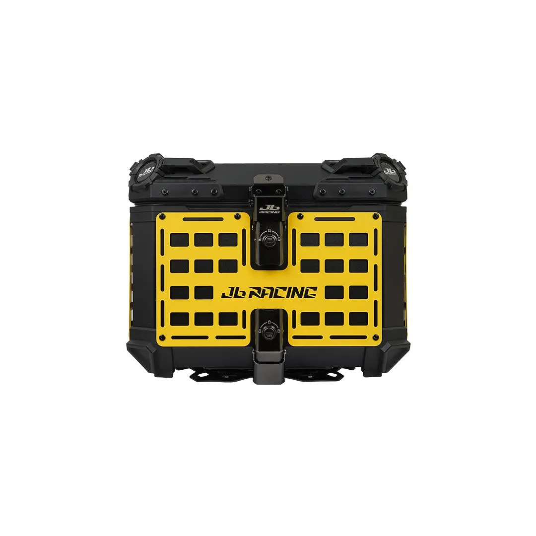 Jb Racing Top Case 45L Fence V1.0 Premium Black With Backrest Pad 1