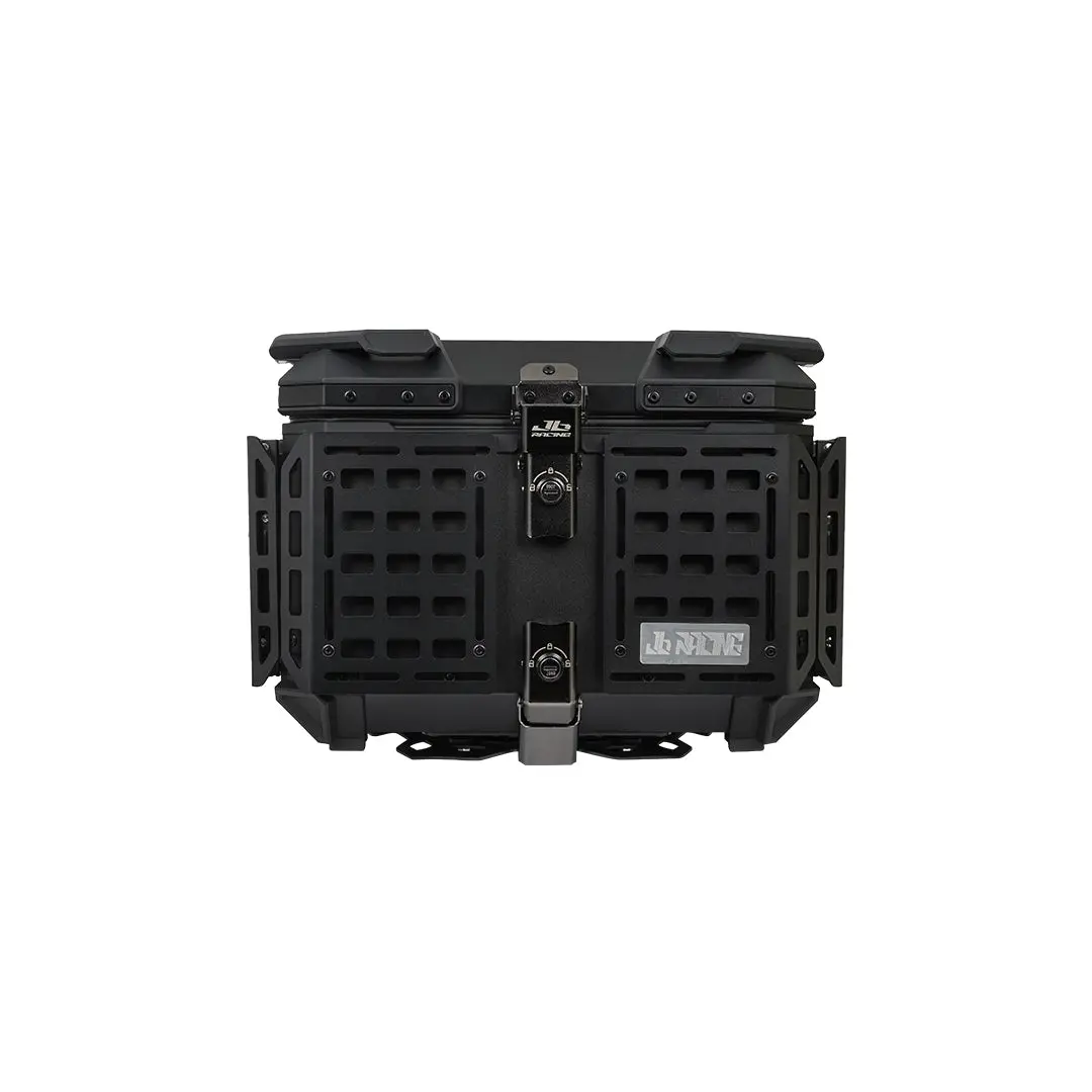 Jb Racing Top Case 45L Fence V2.0 Premium Black With Backrest Pad 1