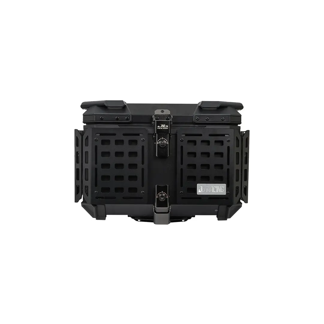 Jb Racing Top Case 55L Fence V2.0 Premium Black With Backrest Pad 1