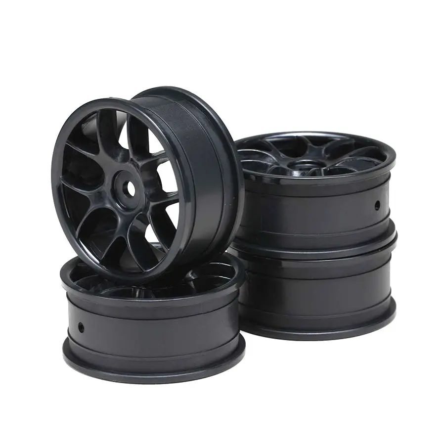 Yokomo 10 Spoke Medium Narrow Wheel Set - Black 1