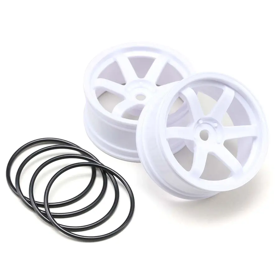 Yokomo 6-Spoke Drift Wheel - White 1