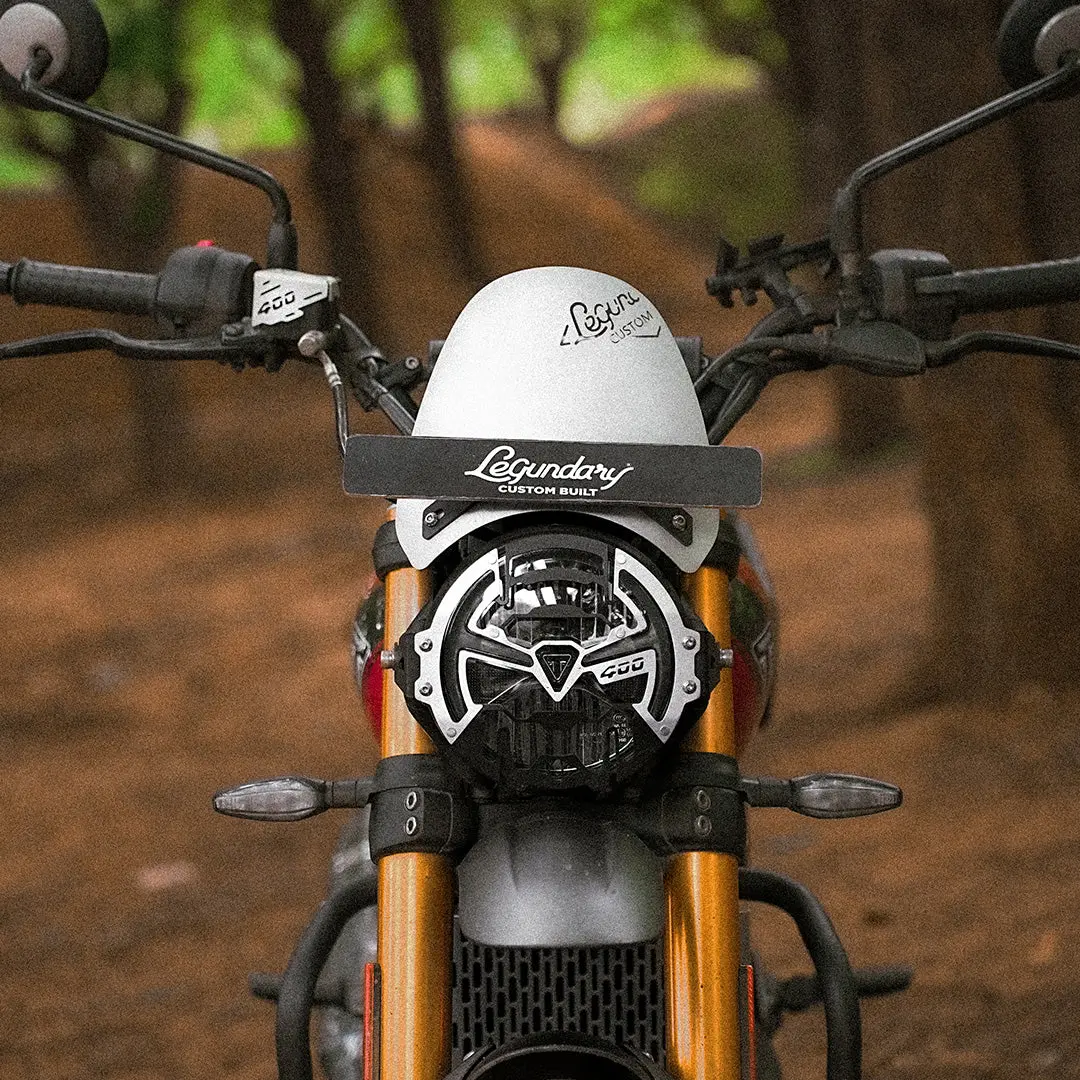 Legundary Triumph Scrambler 400 Zephyr Visor Silver 1